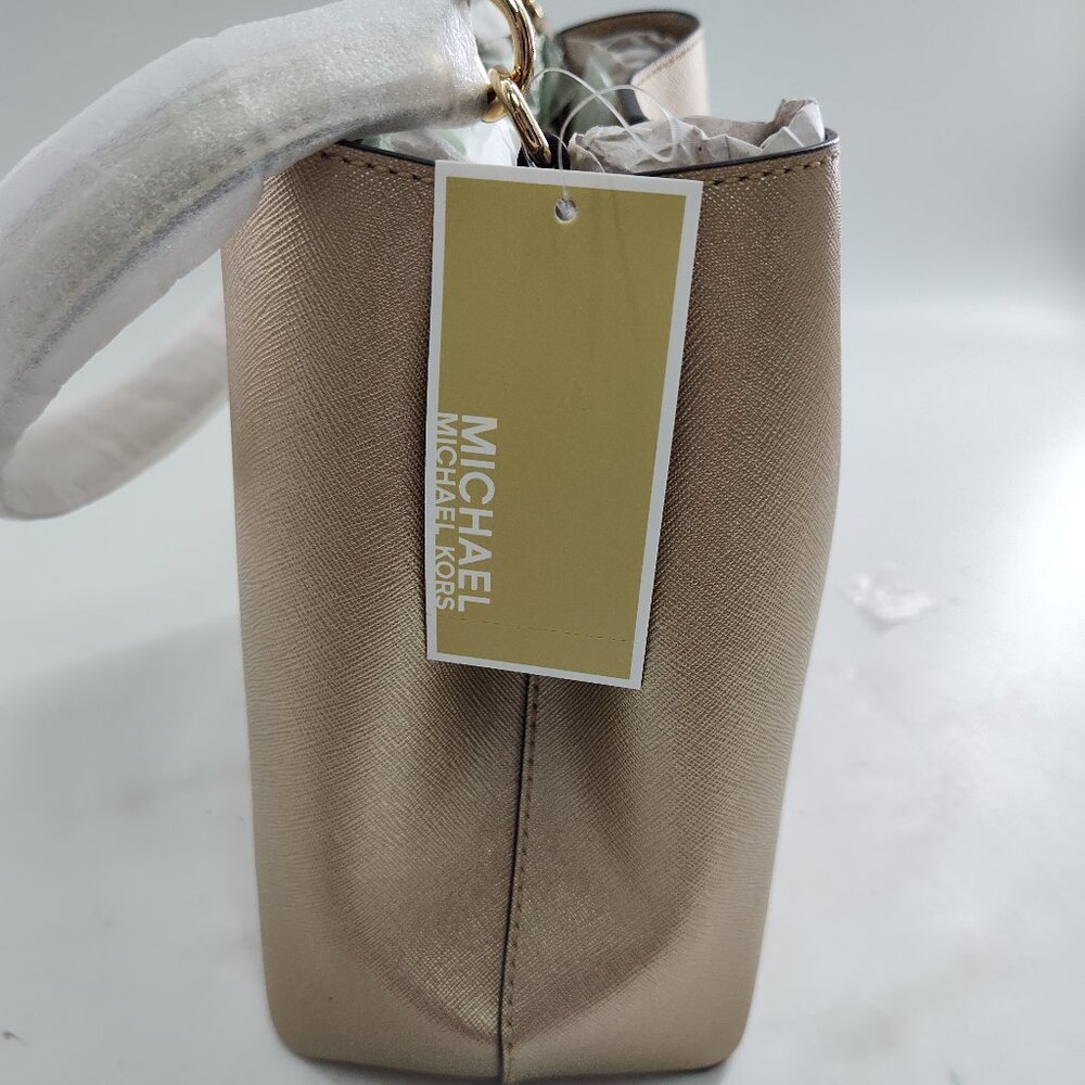 MICHAEL KORS Pratt Medium Metallic Shoulder Bag       PA#199@CMK - Picture 3 of 10